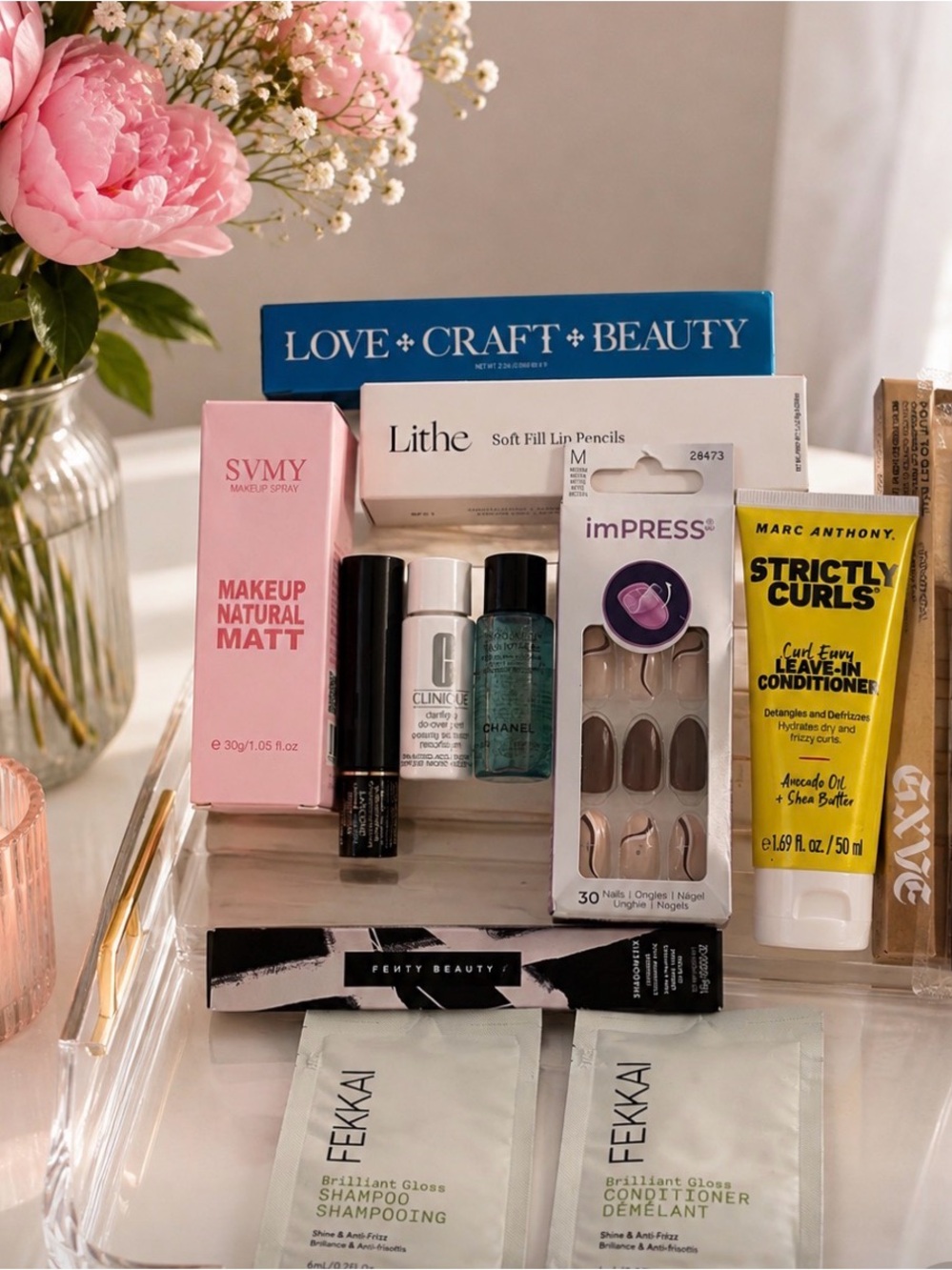 Chanel Clinique Fenty & more 10 Piece Beauty Bundle